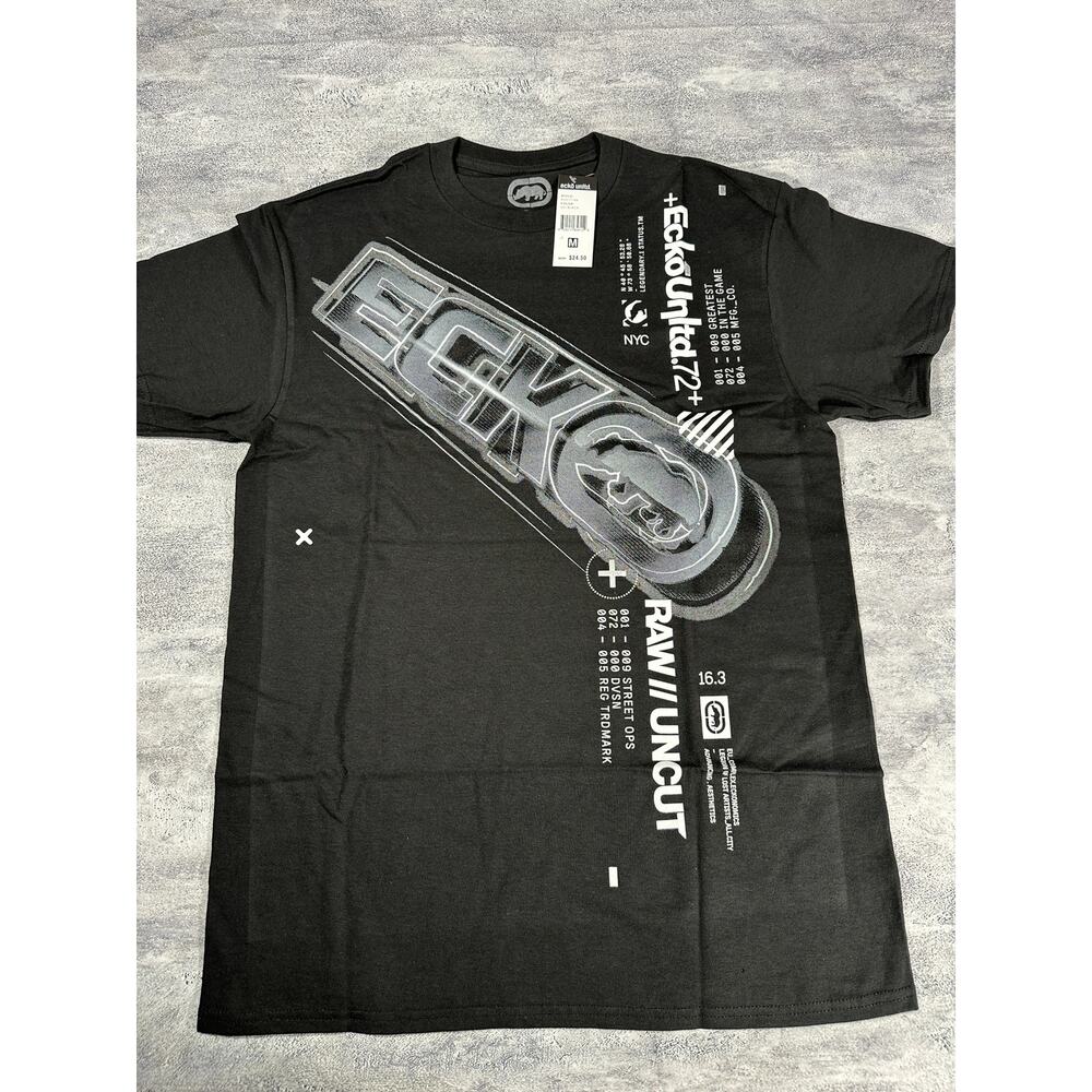 Ecko UNTLD Black Y2K Graphic T-Shirt~ New with Tags XL-3XL~